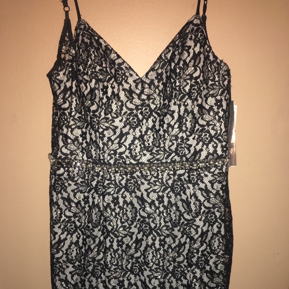 Black lace dress